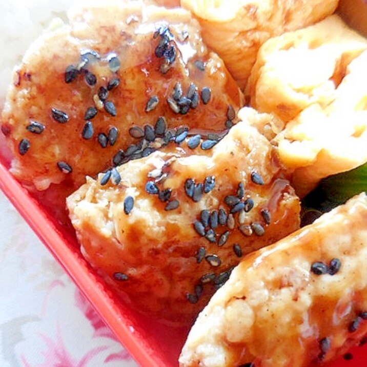 御弁当にも❤鶏つくねの黒酢蜂蜜❤